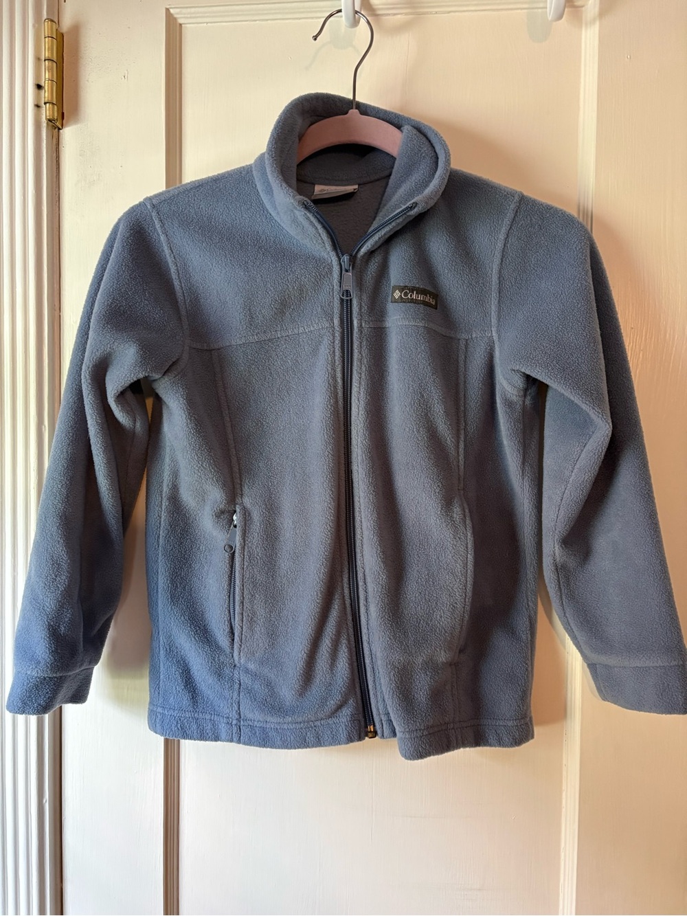 Back to school!! Columbia Kids' Light Blue Full-Zip Fleece Jacket size small